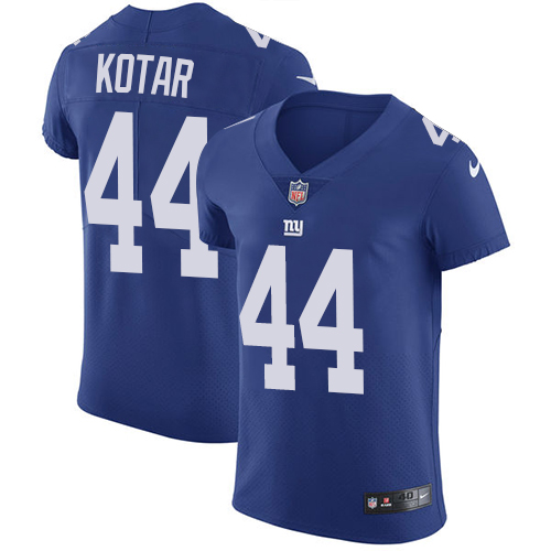 Nike Giants #44 Doug Kotar Royal Blue Team Color Men's Stitched NFL Vapor Untouchable Elite Jersey